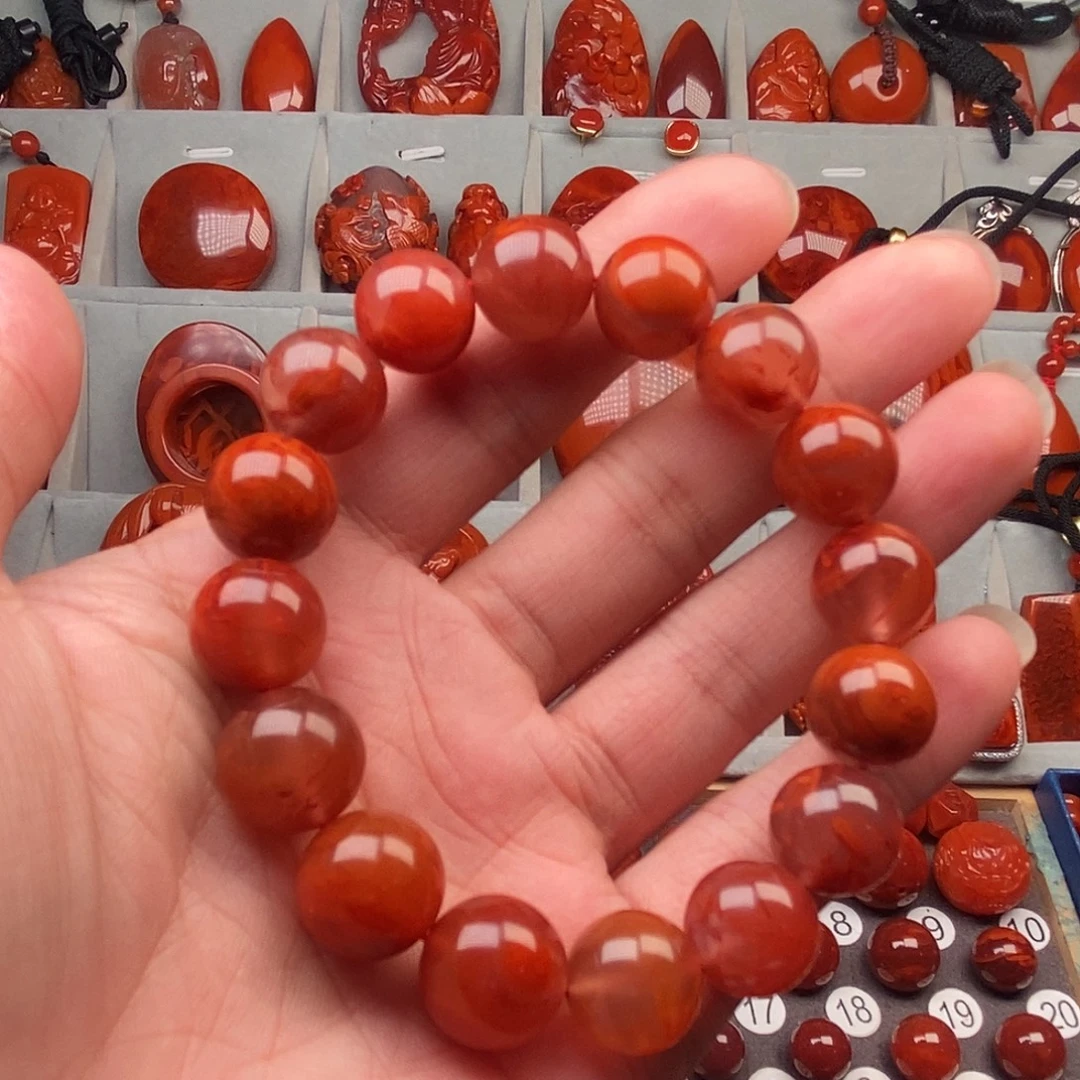 南红玛瑙未镶嵌手串