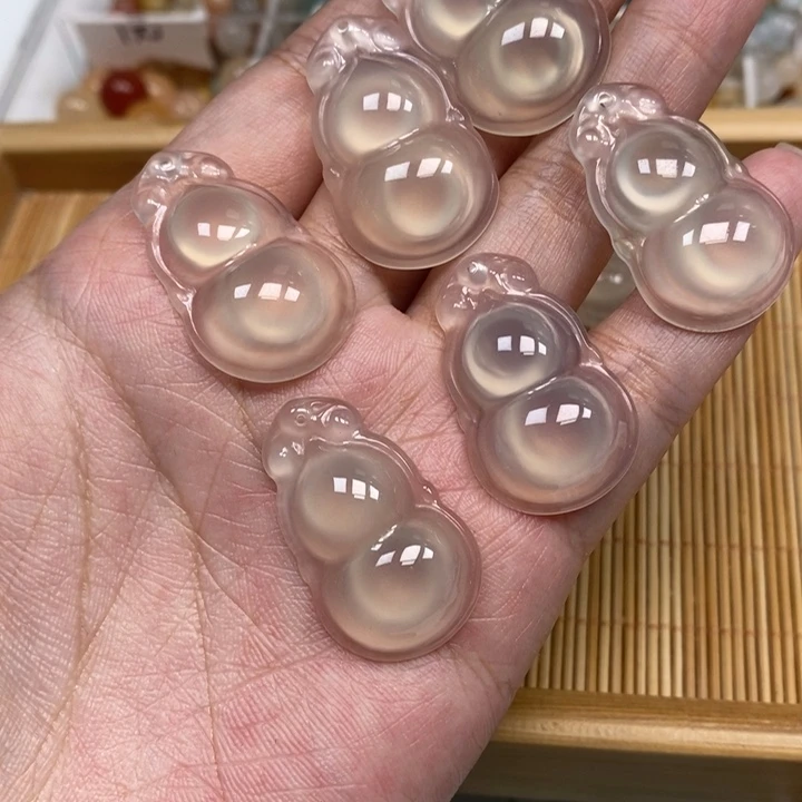 未镶嵌吊坠(不含链)玛瑙/玉髓2个葫芦