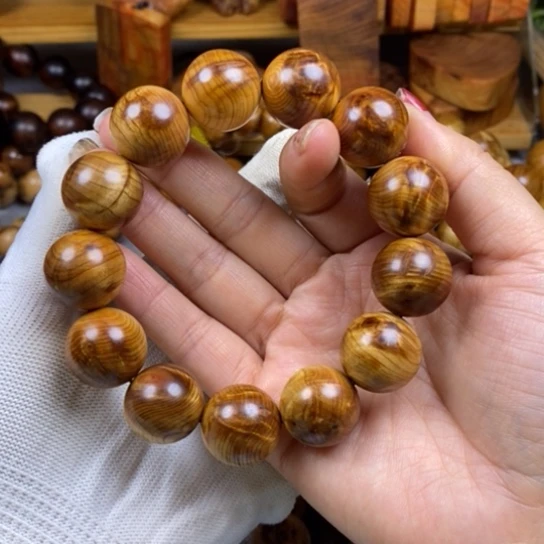 柏木（崖柏）手串/手链1.8单面龙胆火焰