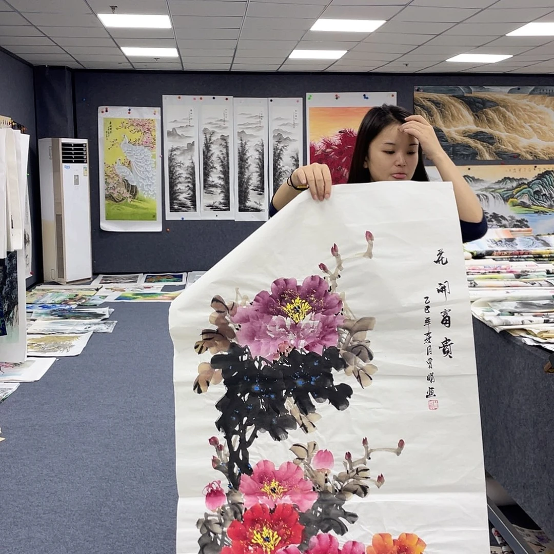 国画作品小姐姐放漏…