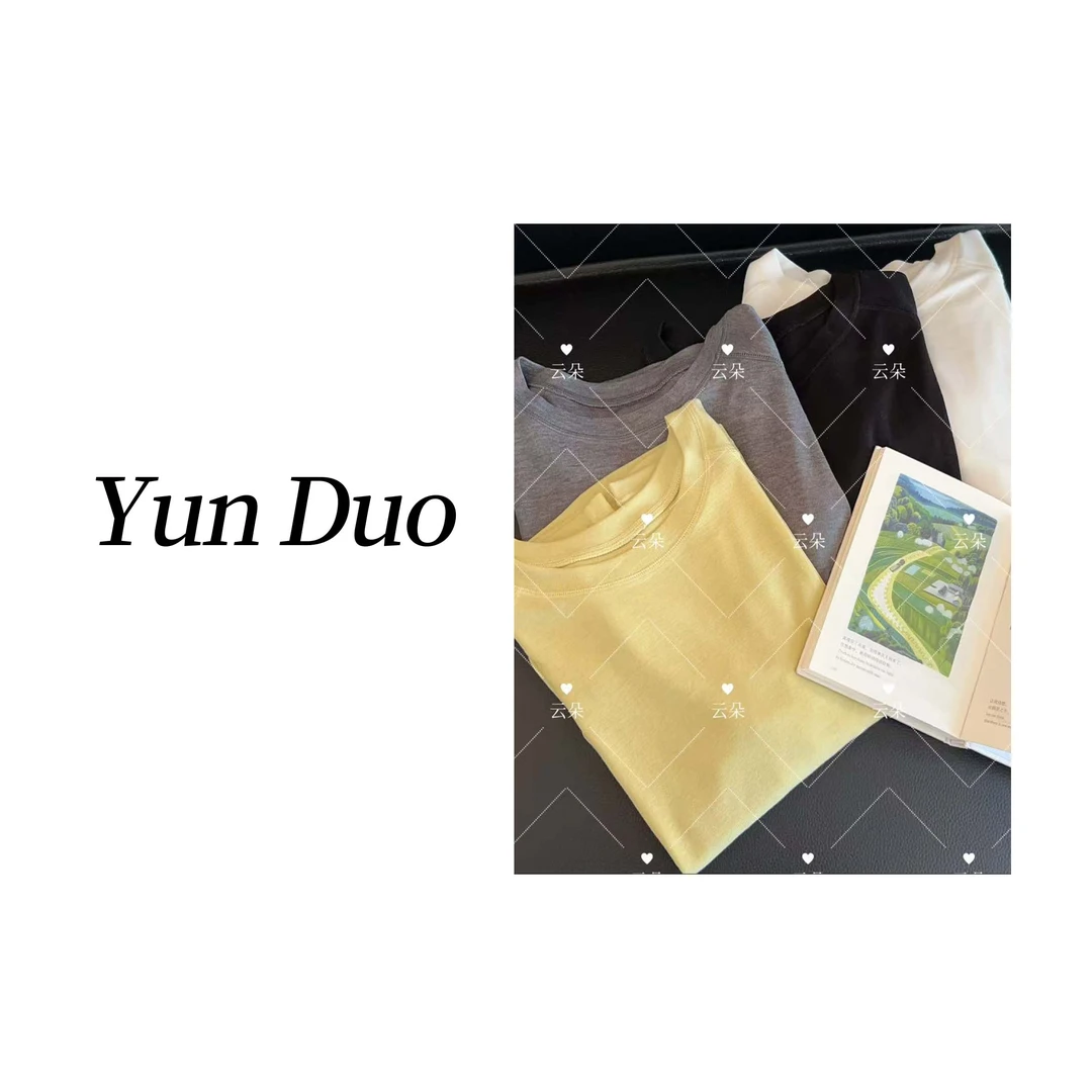 云朵定制【颜霸·短袖版】正肩拼接柔软滑凉T恤LB99