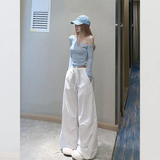 开春一整套ootd穿搭独特绝美初春小套装韩里韩气减龄阔腿裤两件套