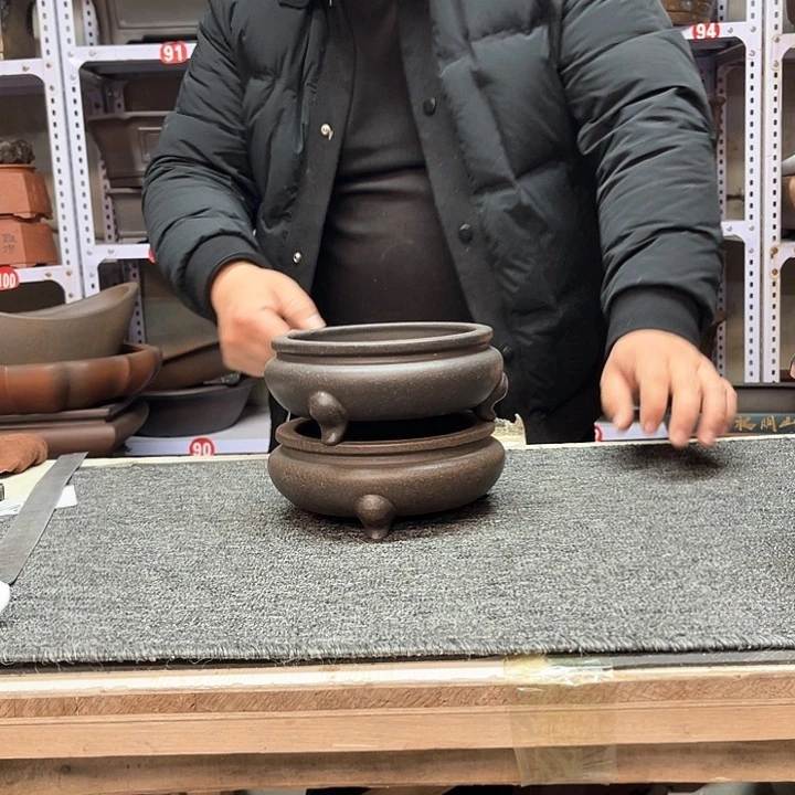 紫砂花盆紫砂等传统