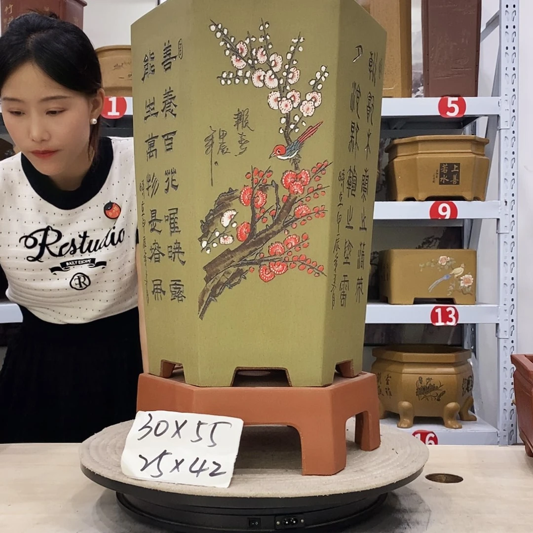 紫砂花盆紫砂花盆