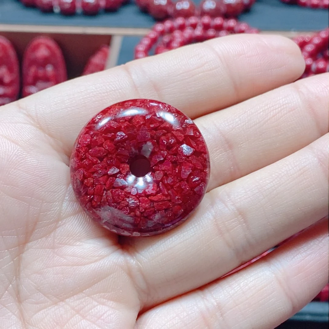 天然辰砂天然晶体卡30编好