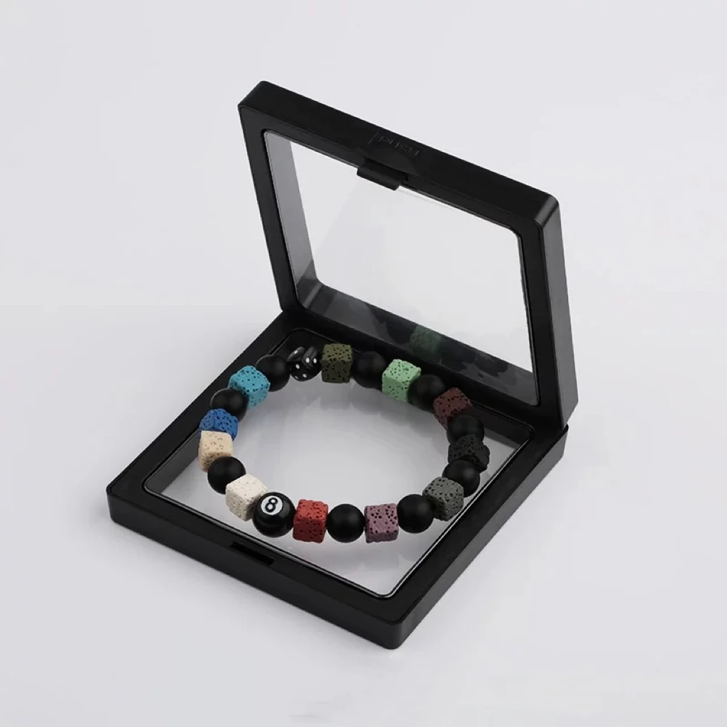 非金属树脂手链 时尚饰品黑八骰子手串简约男生手串高级感潮流ins