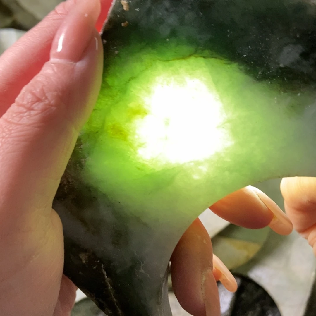 翡翠未镶嵌挂件天然翡翠