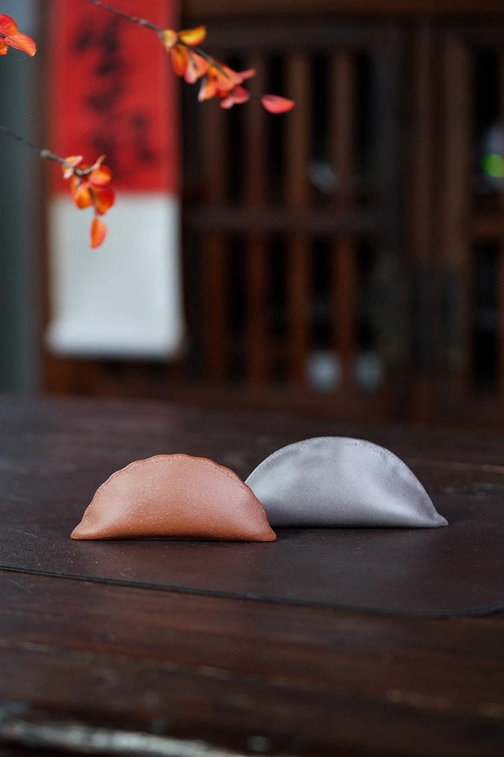 【禅砂居】紫砂饺子_黄降坡/底槽清/天青泥_全手工手制_宜兴茶具