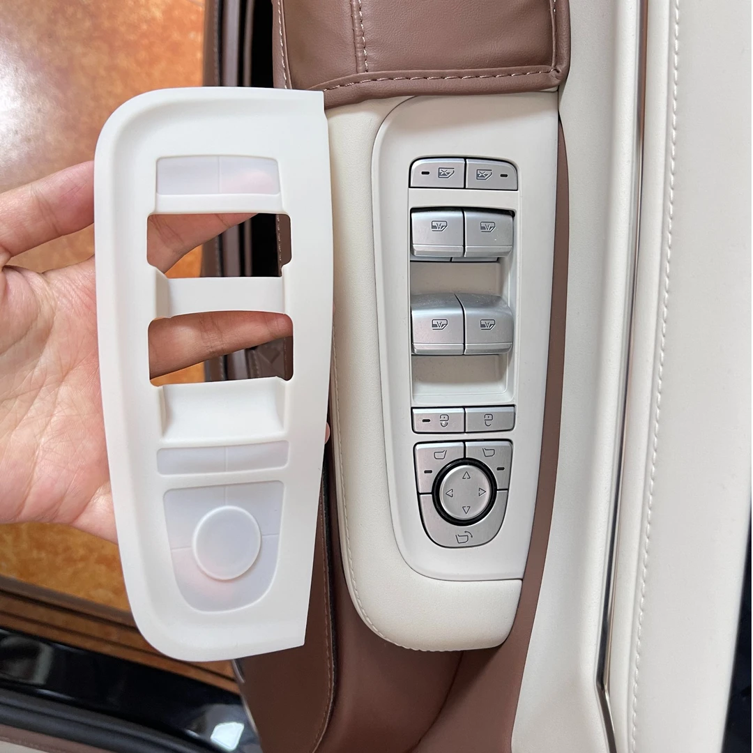 适用比亚迪夏车门按键防护贴车窗升降面板硅胶垫内饰保护改装用品