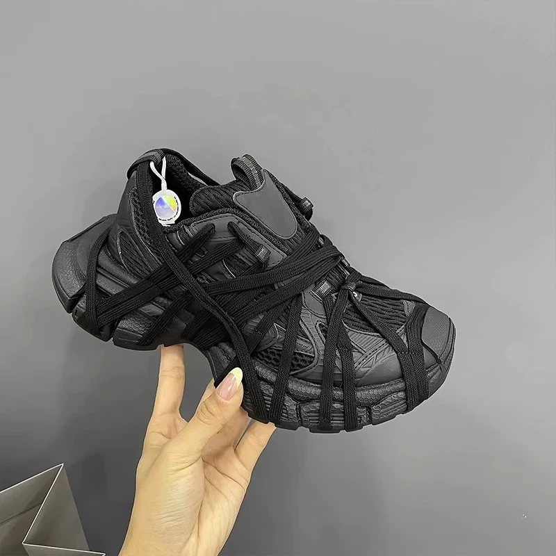 网红做旧复古老爹鞋女超火2025新款冬季加绒轻便厚底运动鞋脏脏鞋