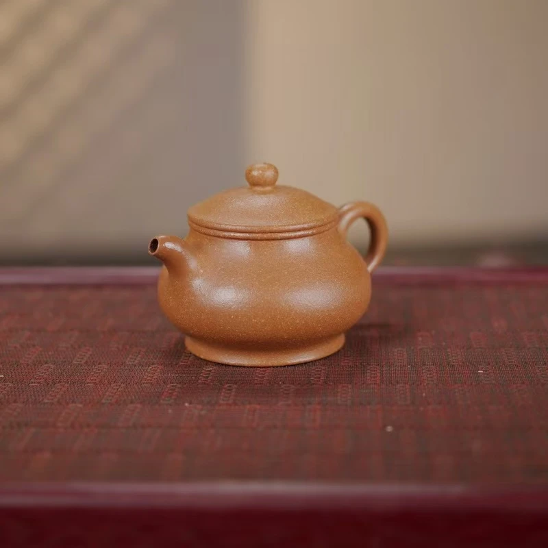 LCM沉香段【潘壶260CC】宜兴黄龙山原矿手工紫砂壶