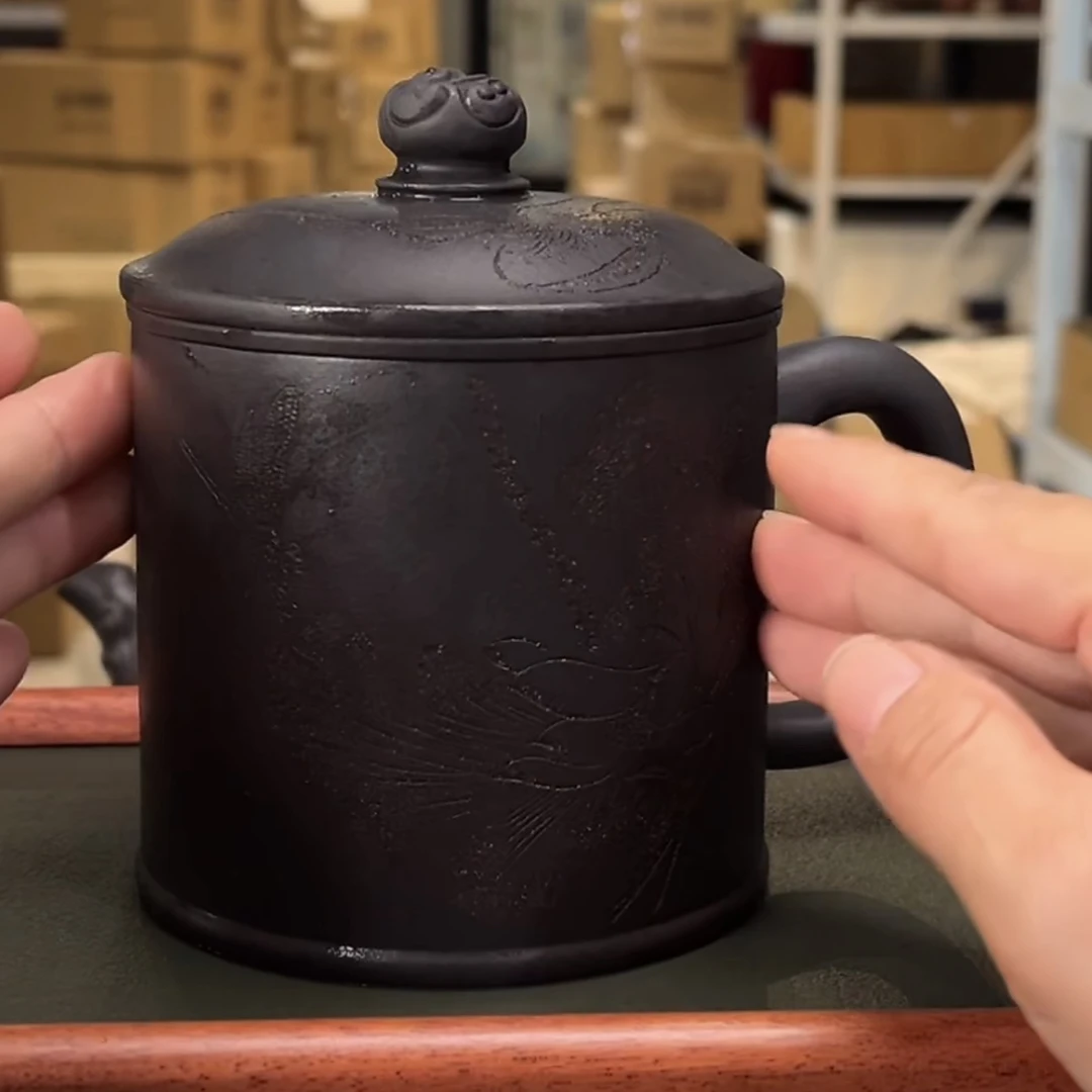 云雾天青 盖杯 紫砂