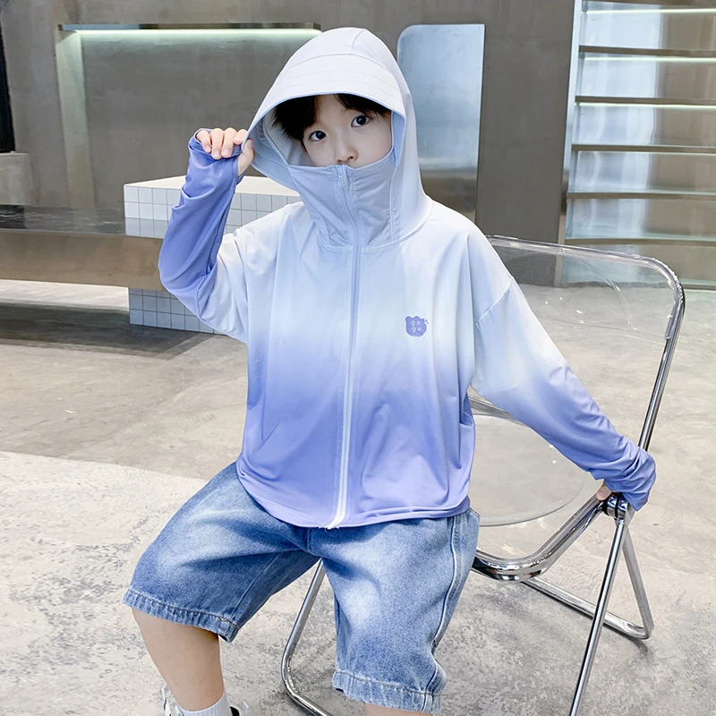 儿童防晒衣男女童冰丝防晒服夏季轻薄款沙滩防紫外线户外凉感外套