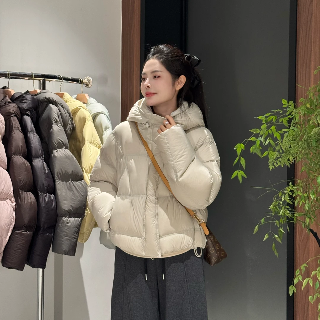 宿慕SUMU 冬季新款洋气连帽羽绒服11-15韩版时尚百搭羽绒服8662