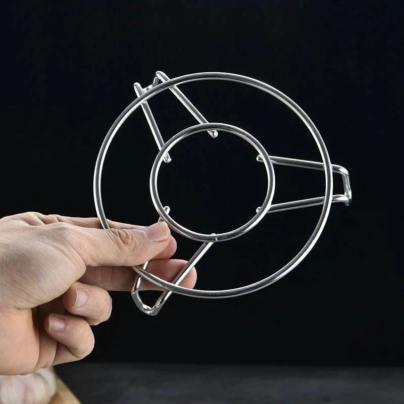 不锈钢304蒸架蒸饭架子家用蒸盘三角架蒸格隔水厨房多功能蒸锅