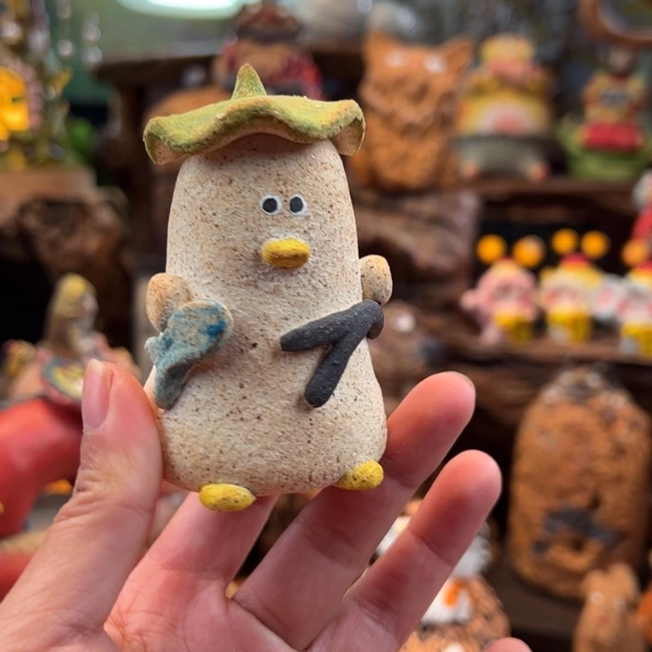 陶摆件小镇青花每日有新品