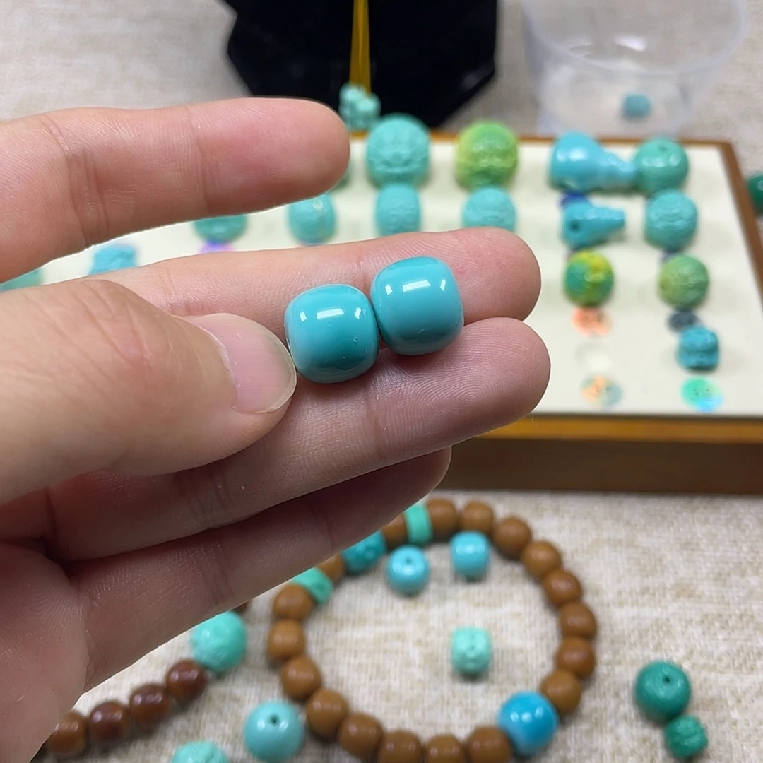 原生态湖北松配饰，直径12