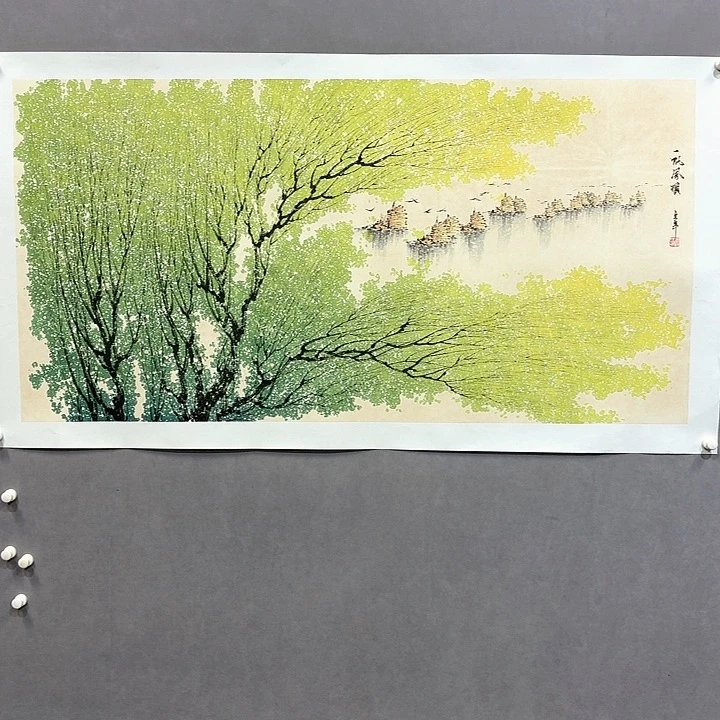 国画亲笔手绘放心去藏