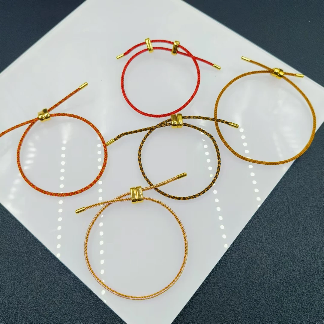 合金布艺手链 【戴琴珠宝】W121-可调节手圈颜色自选（多样性发其一）