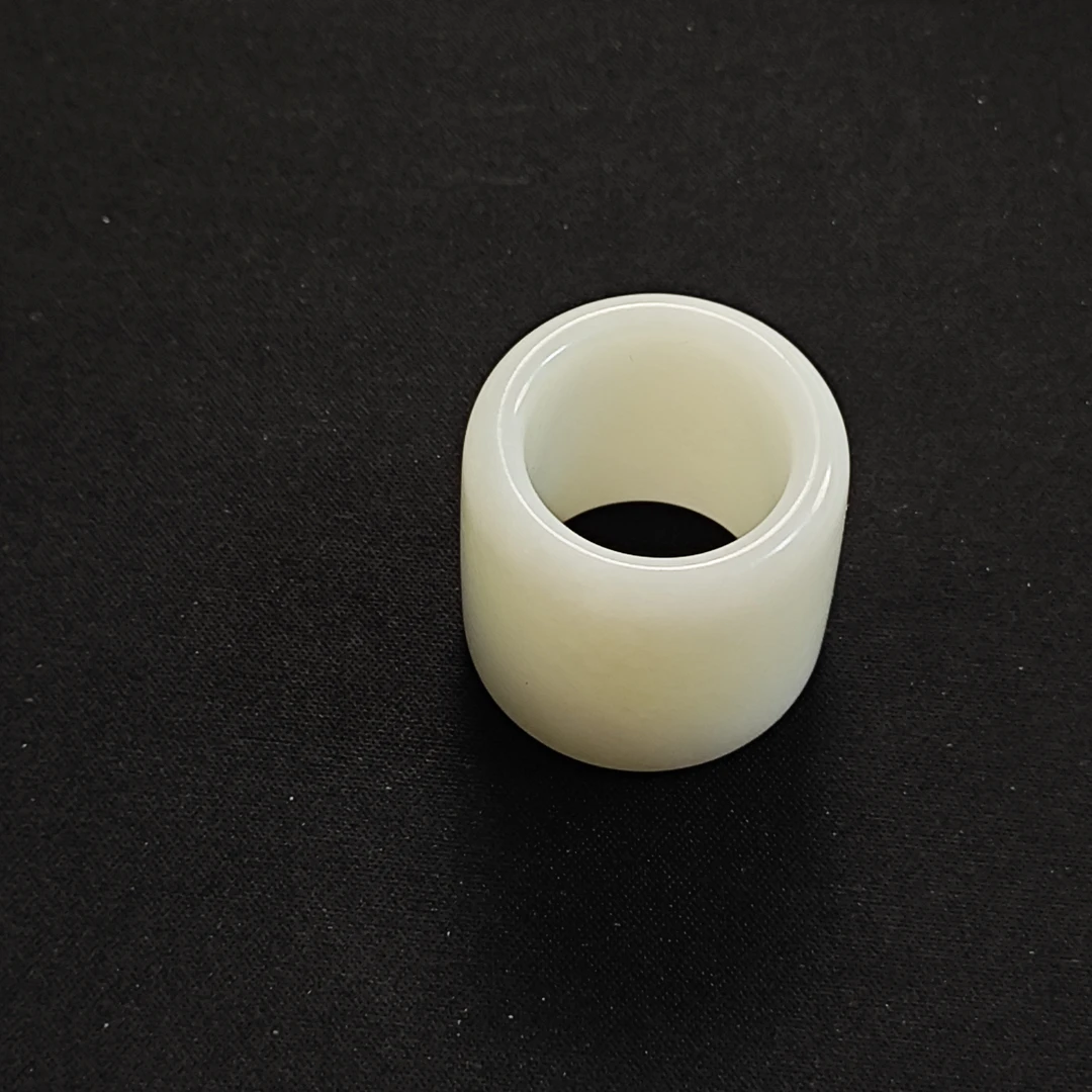 RC0866清代和田白玉扳指