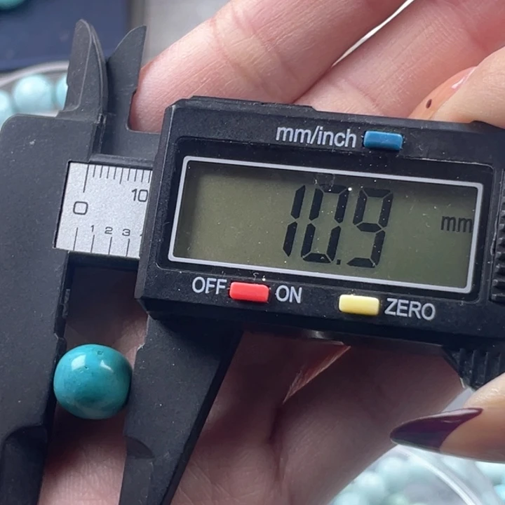 水晶珠宝半成品未镶嵌绿松老型10mm