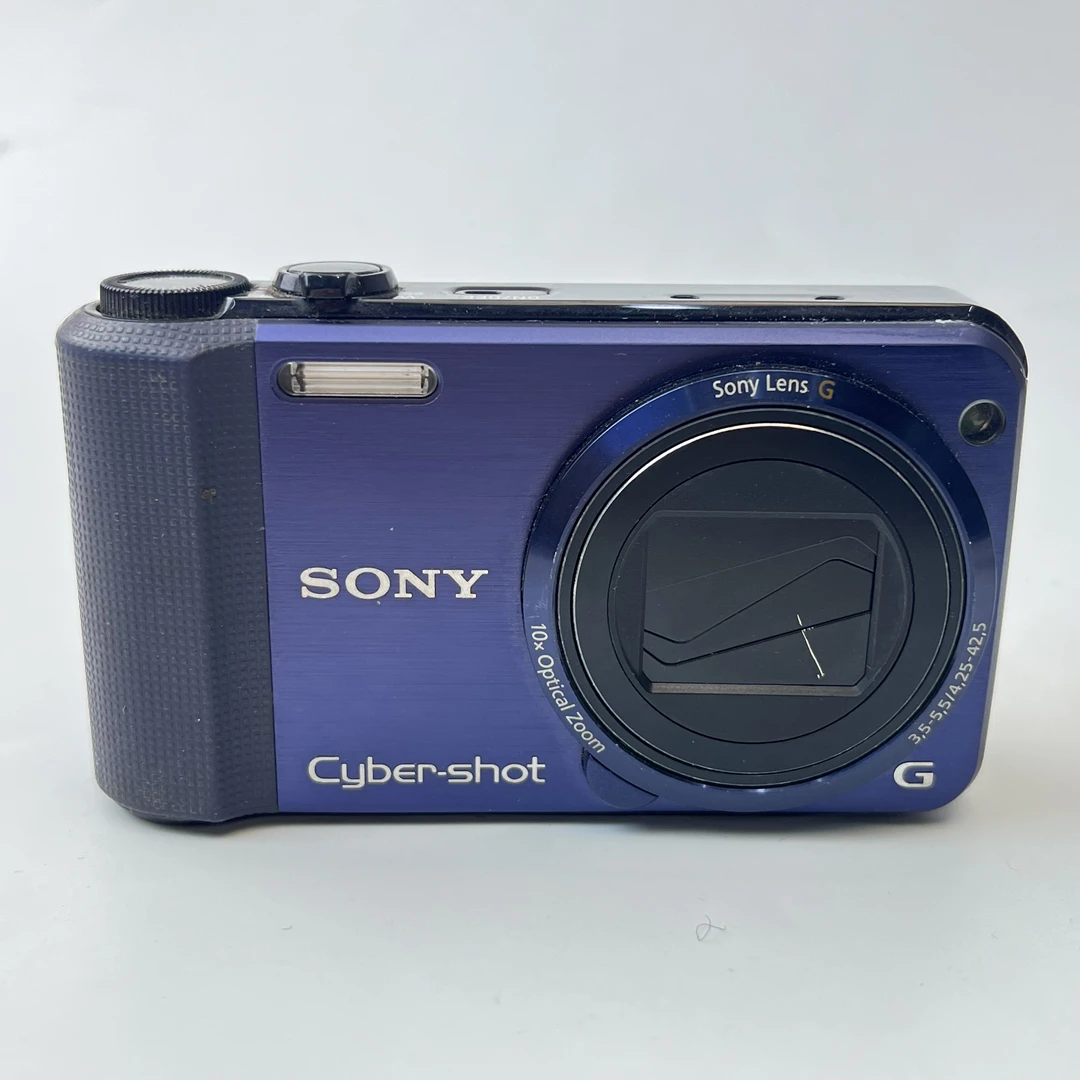 95新 Sony/索尼 hx7蓝色长焦1600w像素10倍光学变焦复古ccd相机
