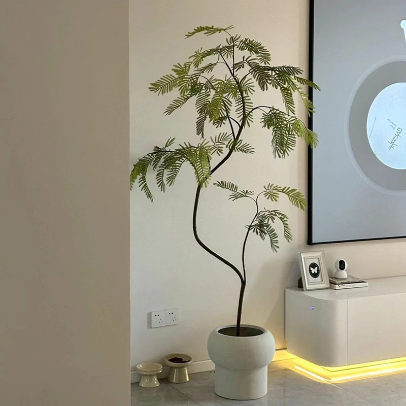 海虹景品密叶猴耳环仿真绿植假树高端室内客厅仿生大型落地盆栽