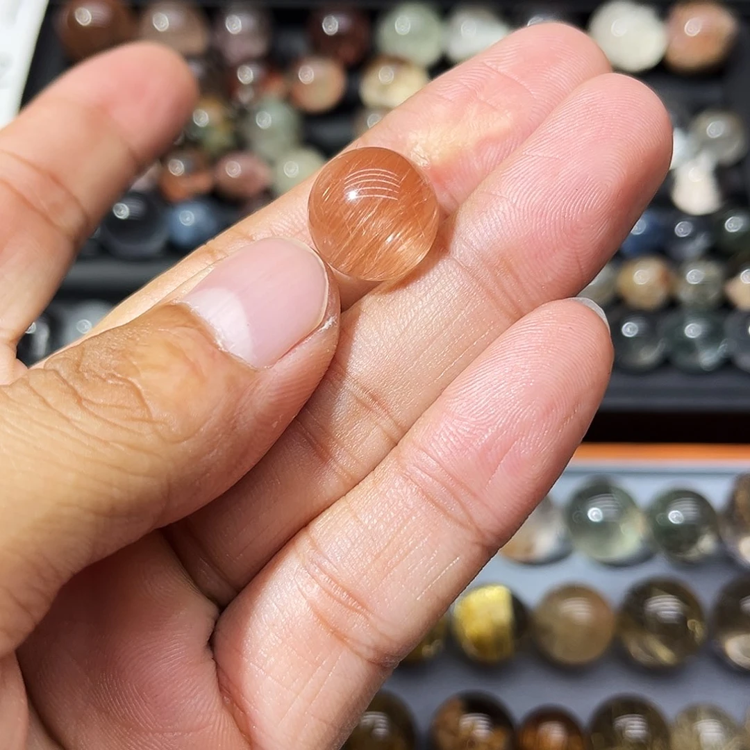 兔毛单珠未镶嵌水晶h****à15mm全净体兔毛