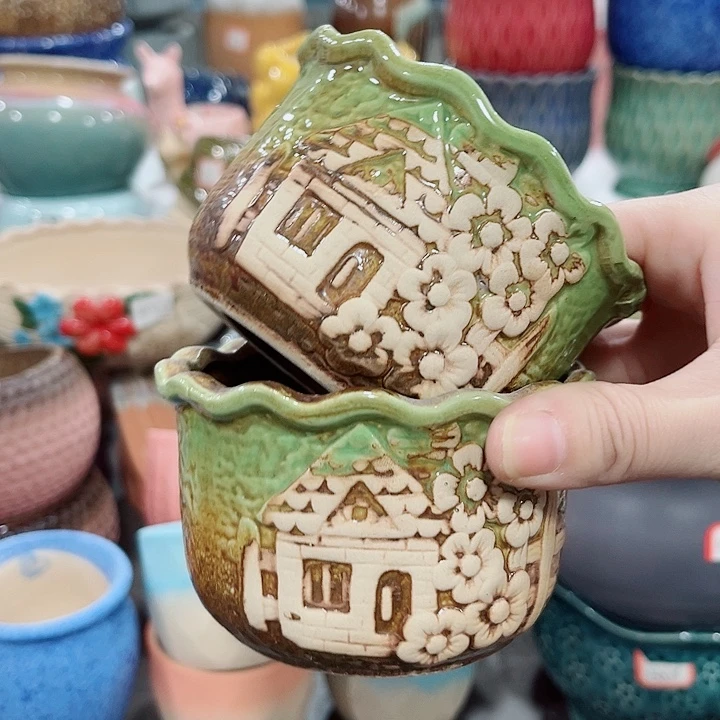 多肉花盆满10元包邮