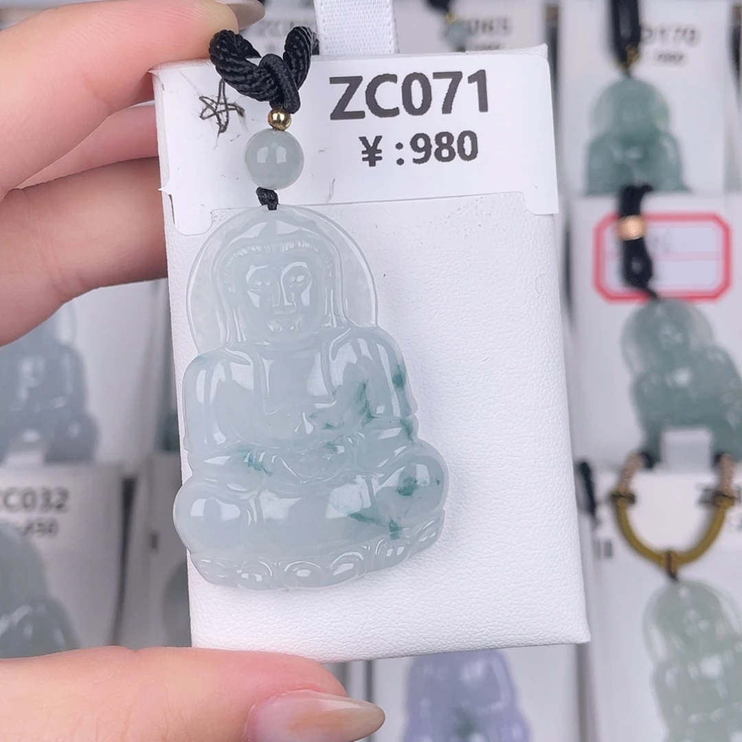 翡翠未镶嵌颈饰zc071