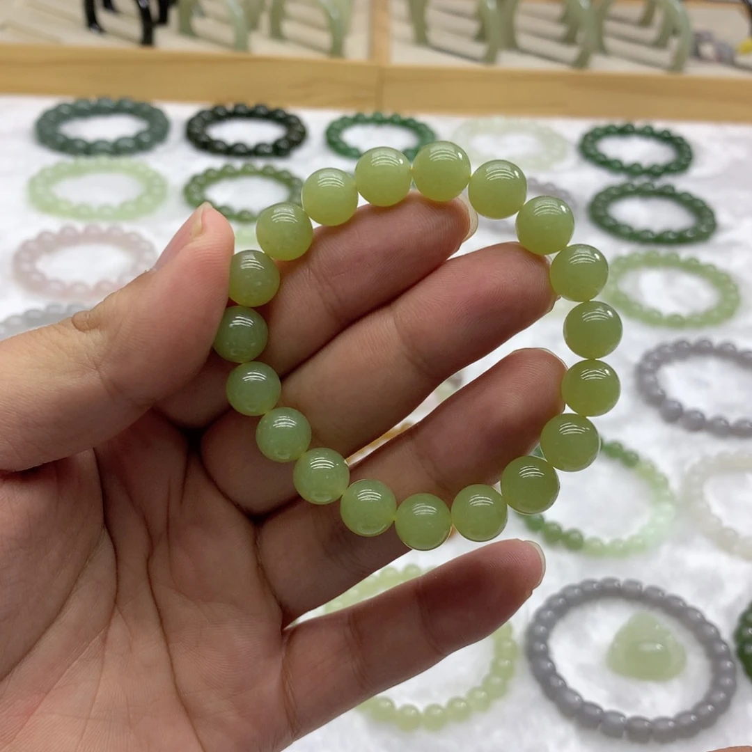 未镶嵌手串和田玉（青黄口10）