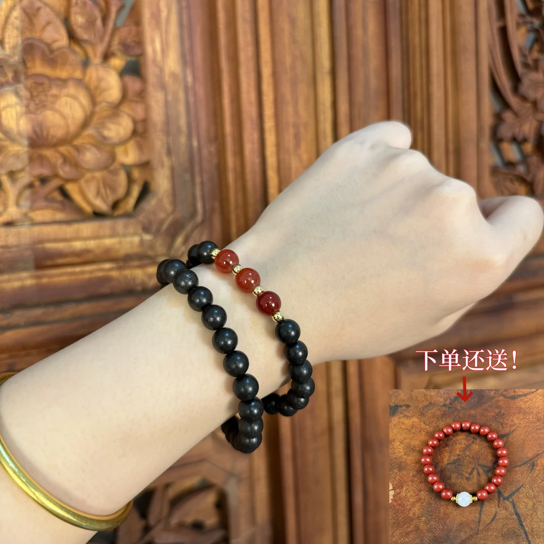 【小蛮腰】息肌丸 湿气中药手串古法合香珠08cm双圈送花蕊夫人单圈