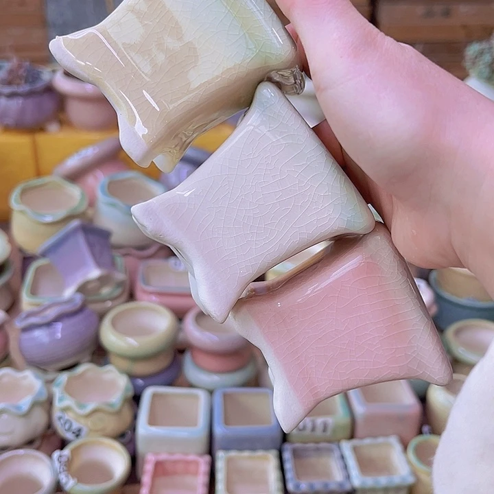 红陶陶瓷花盆当场满12包邮