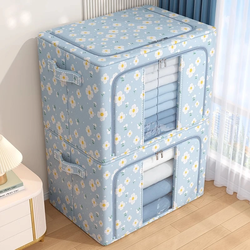 衣服收纳箱布艺家用衣柜衣物整理盒大容量筐袋牛津布储物箱子神器