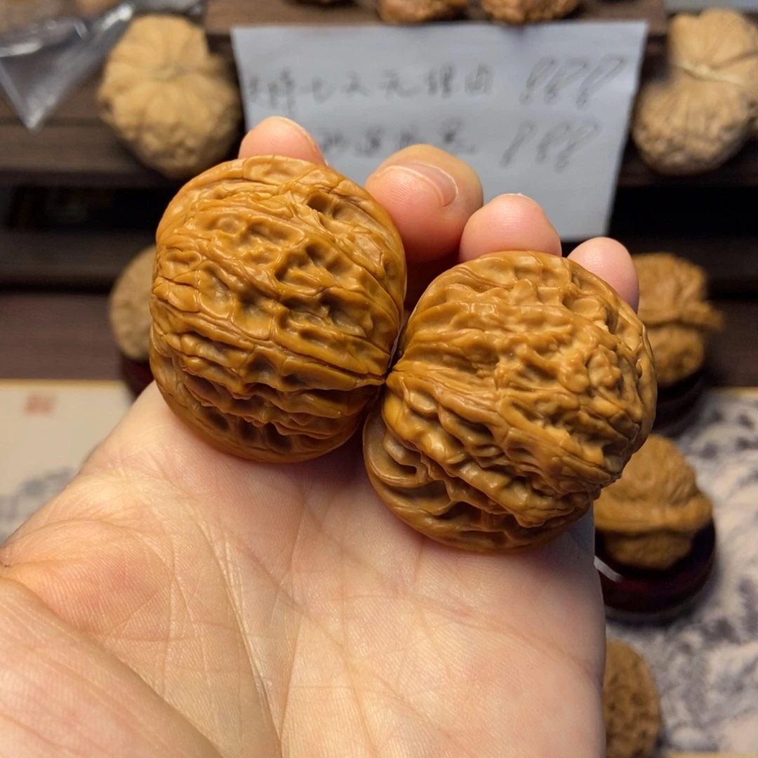 把件文玩核桃全品蝴蝶磨41