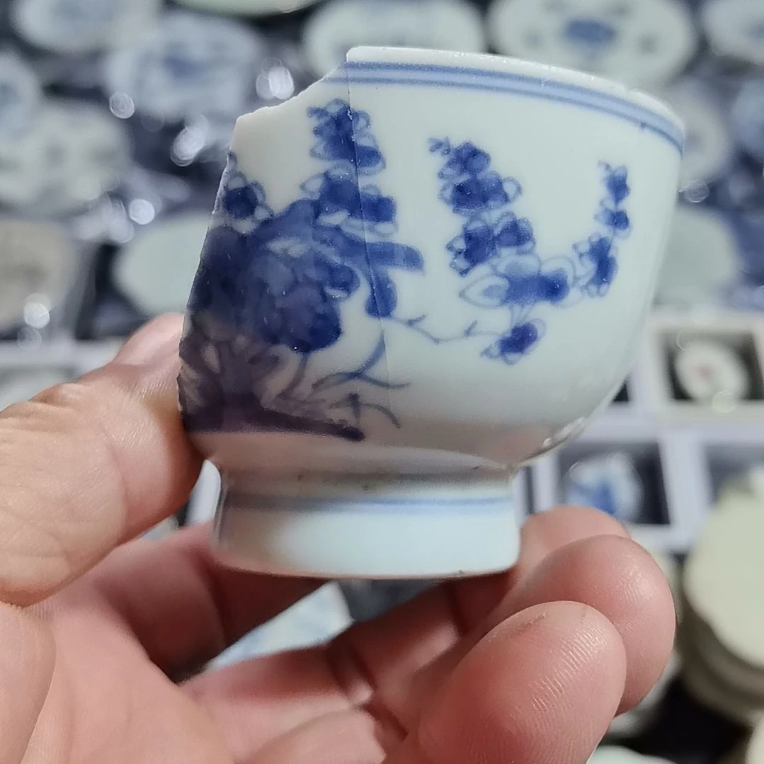 瓷片青花影青杯垫标夲全选