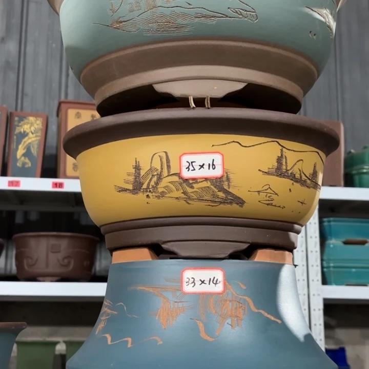 紫砂花盆            116-4