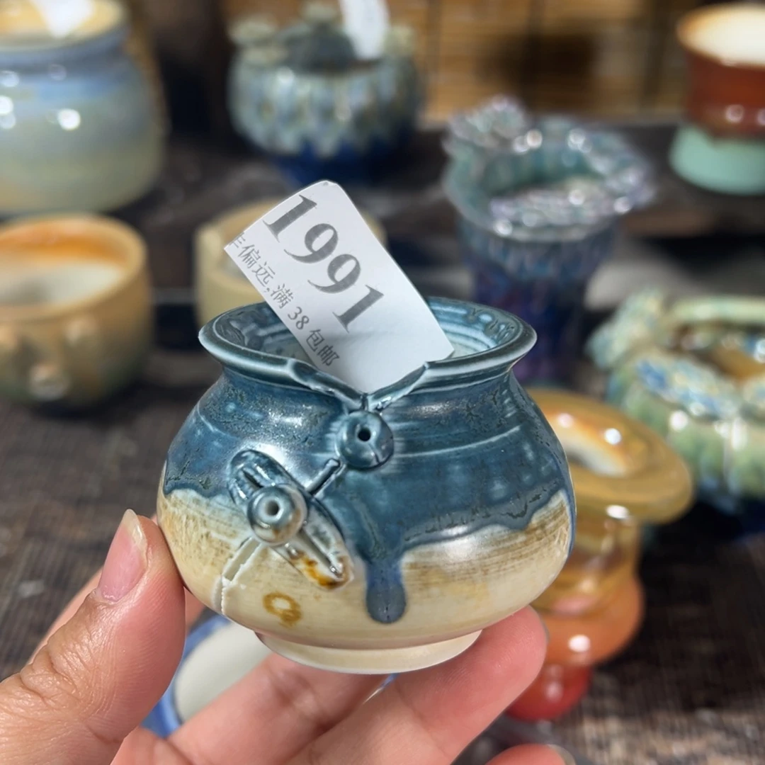 红陶景德镇手工花盆