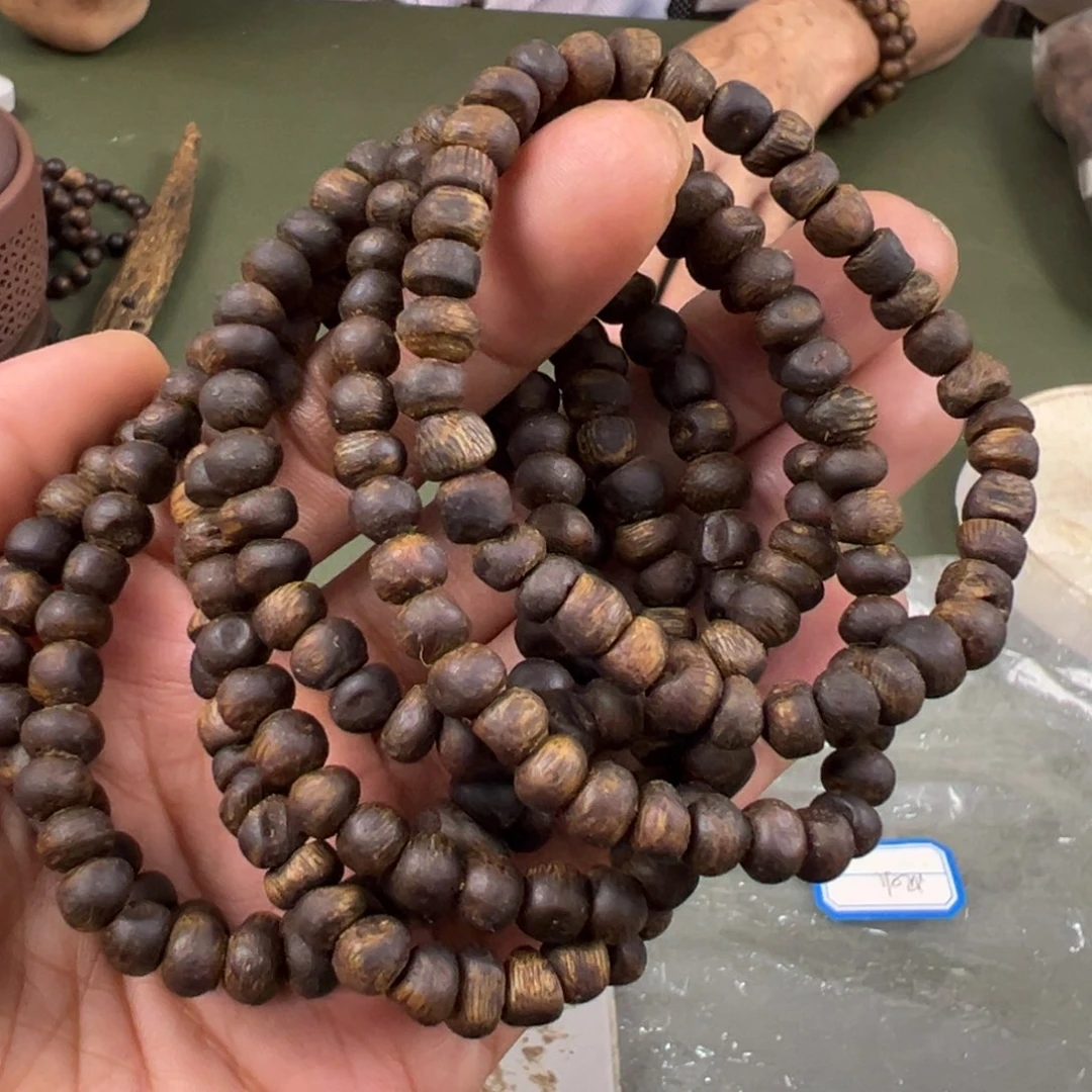 手串沉香乌身沉水虫漏卡6/4g单圈多样性发一