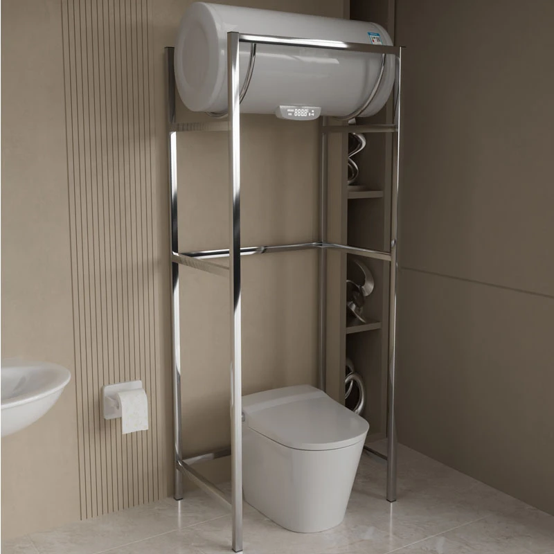 电热水器支架空心墙专用304不锈钢落地架免打孔承重60升80升通用