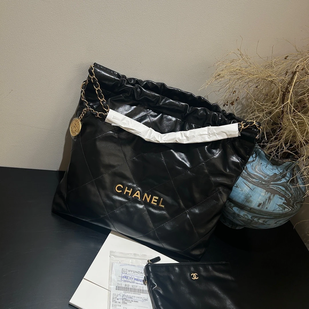 95新 Chanel/香奈儿 22bag垃圾袋小号 单肩包