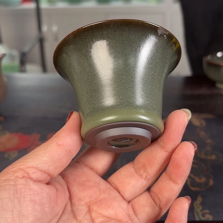 龙泉云间青瓷小米茶器
