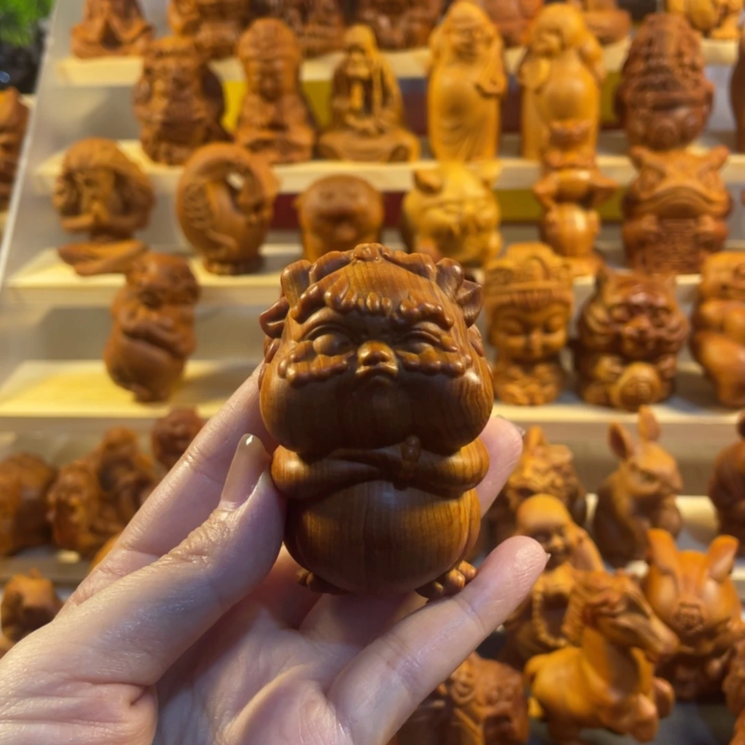 木雕太行陈化崖柏貔貅