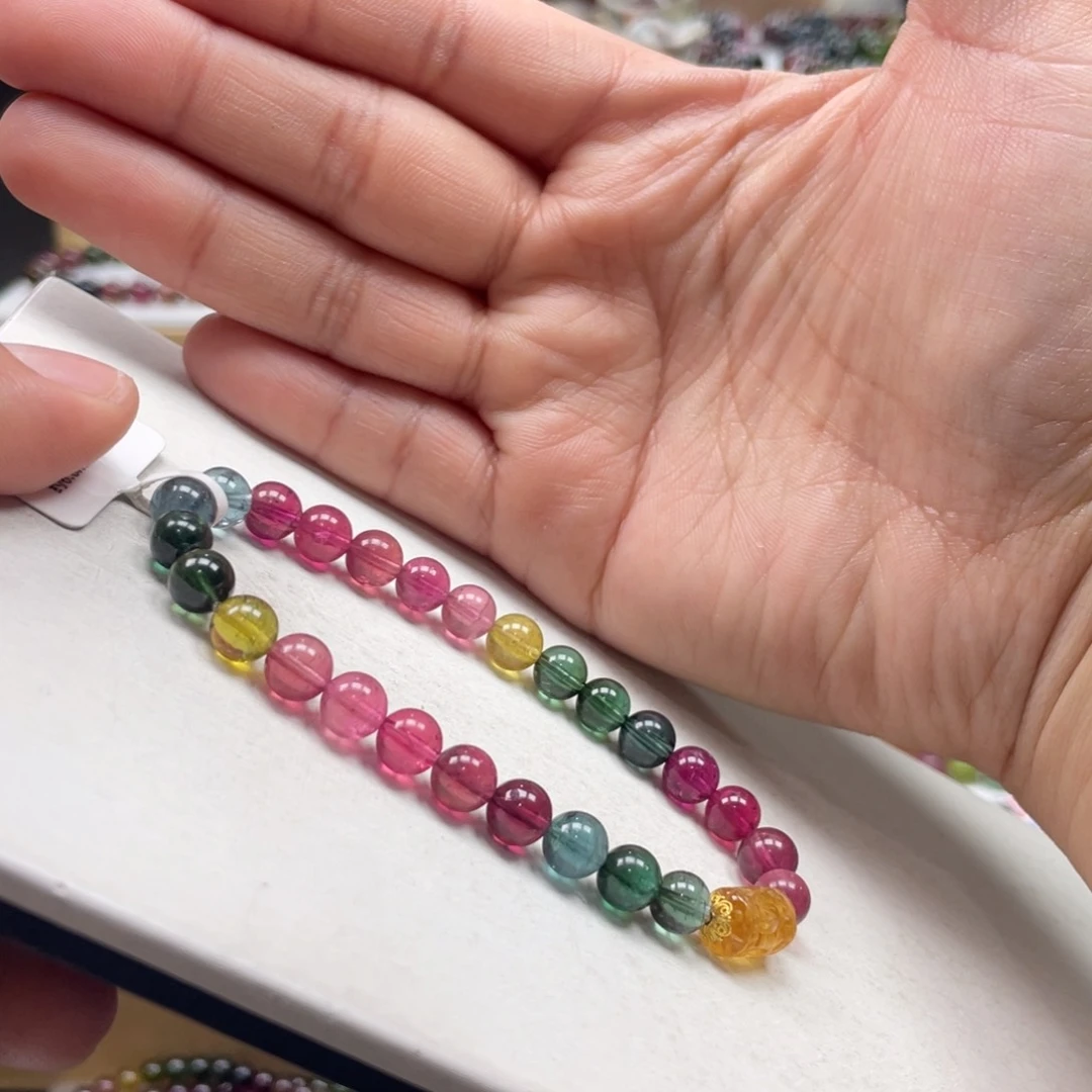 碧玺手链未镶嵌6.8mmmmmmmmmmmmmmmmmmmm