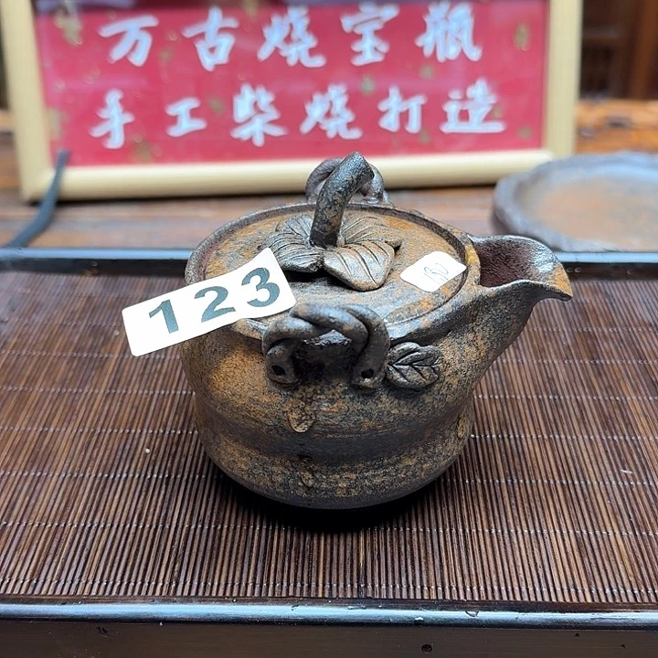 纯手工制作粗陶茶具