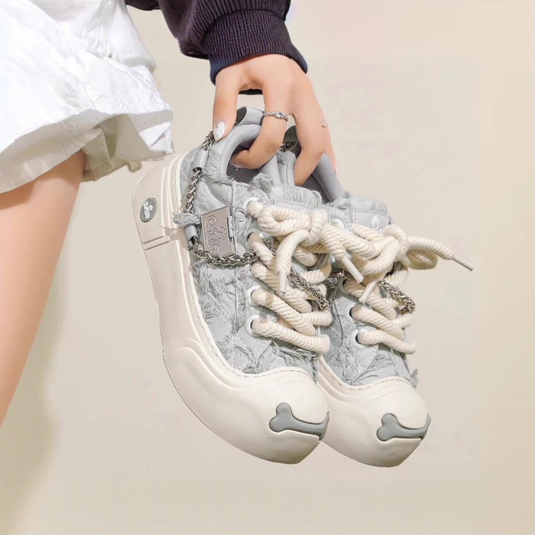 奇安达夏季帆布鞋情侣款透气低帮板鞋运动鞋百搭休闲鞋潮流增高鞋