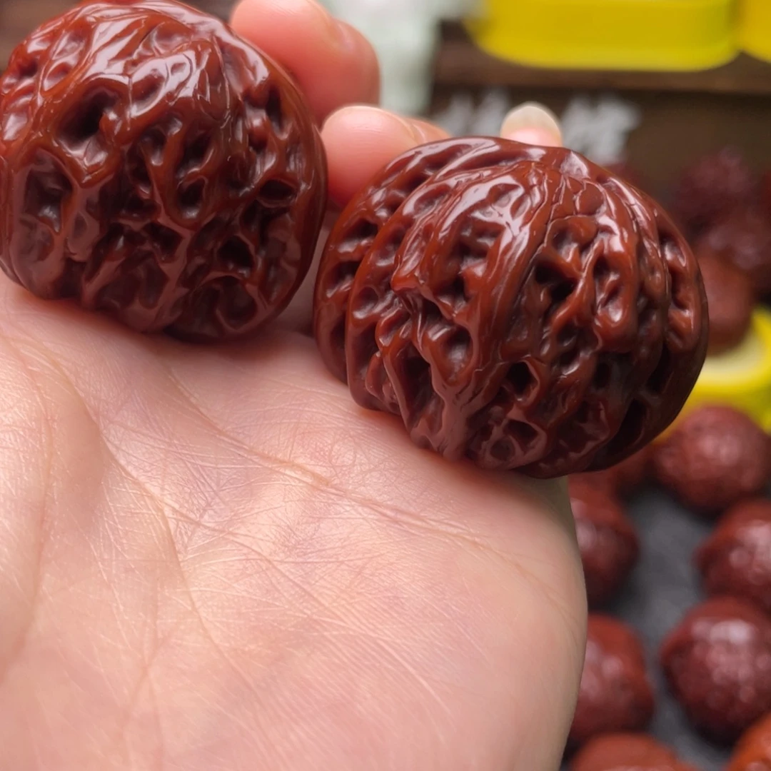 ****生吊坠文玩核桃文玩核桃 手把件 磨盘 40