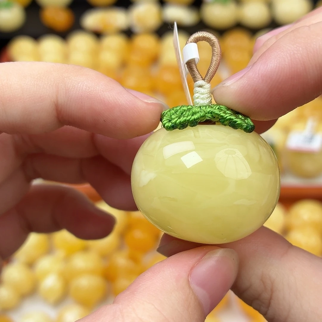 蜜蜡未镶嵌毛衣链蜜蜡