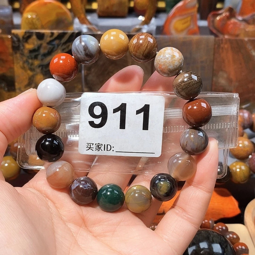 硅化玉天然北票硅化玉手串未镶嵌天然北票硅化玉手串