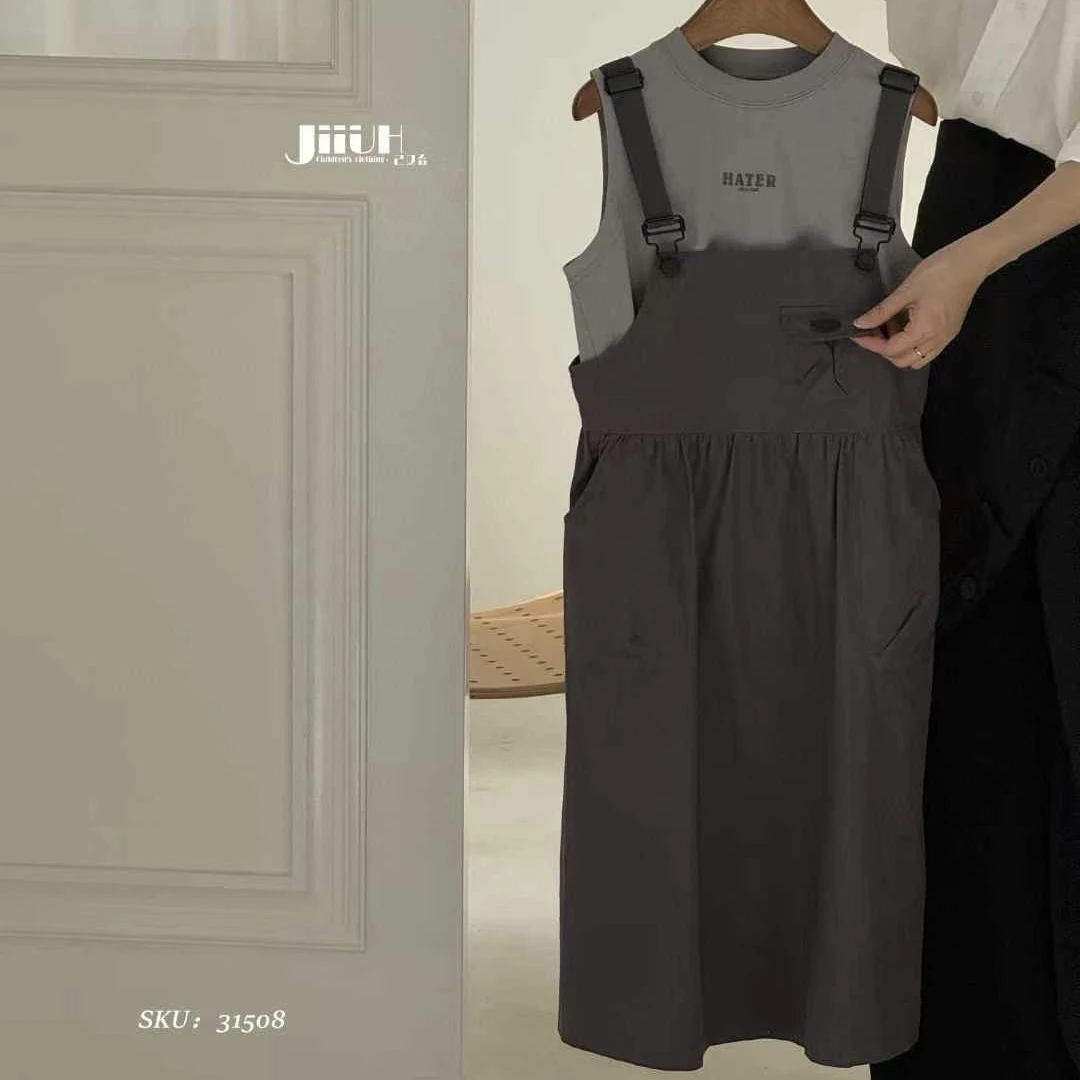 1508儿童背带裙套装